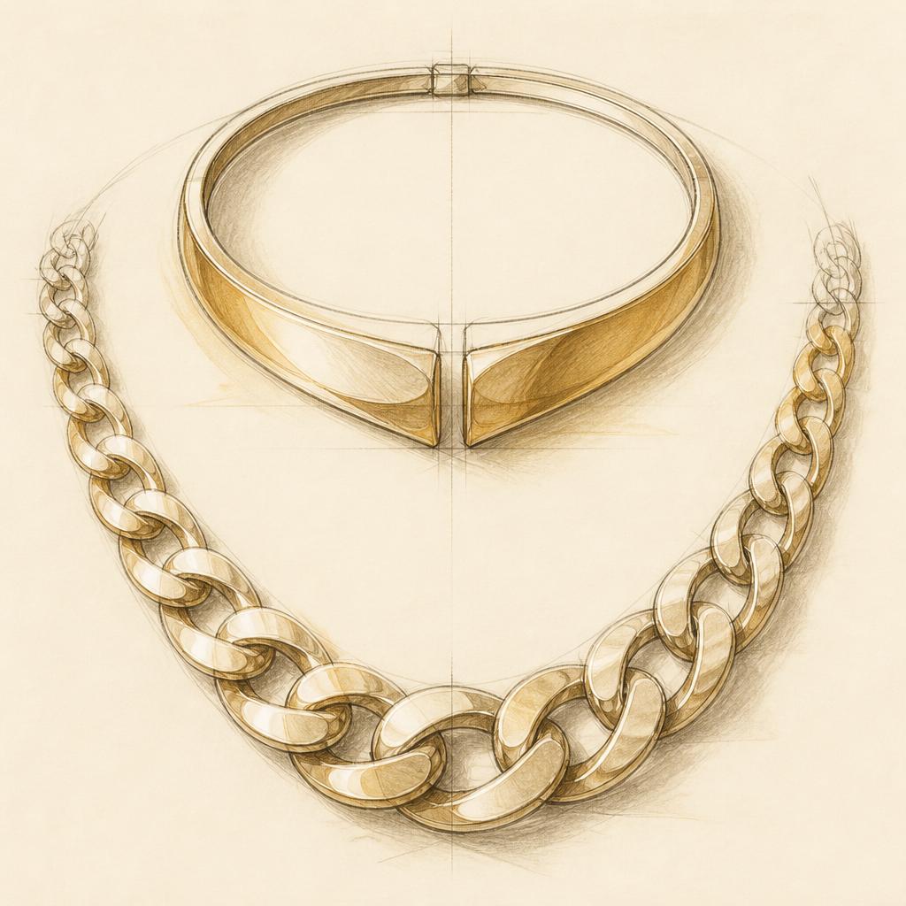 Atelier sketch of torque and chunky chains