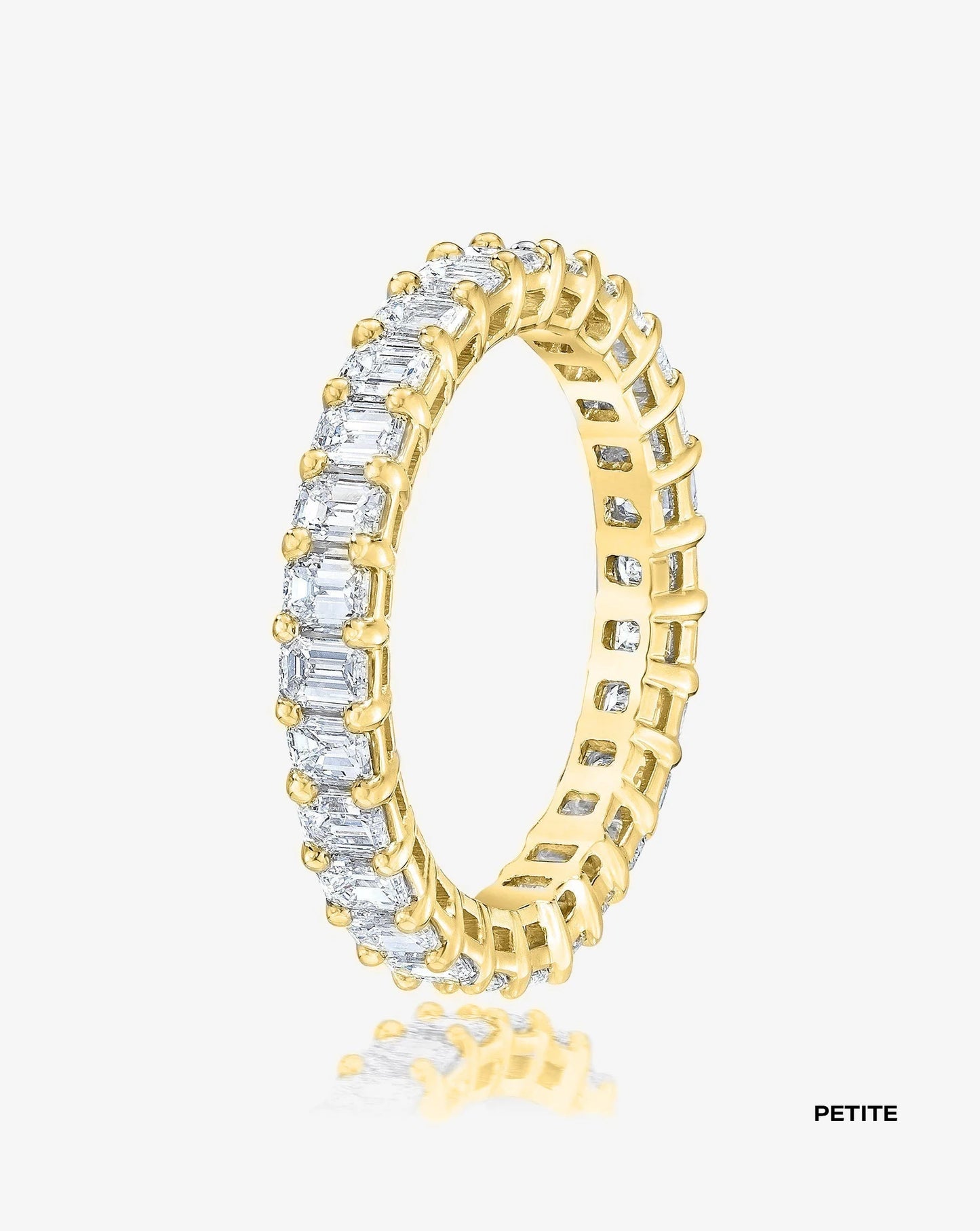 Lab Grown Emerald Diamond Eternity Band