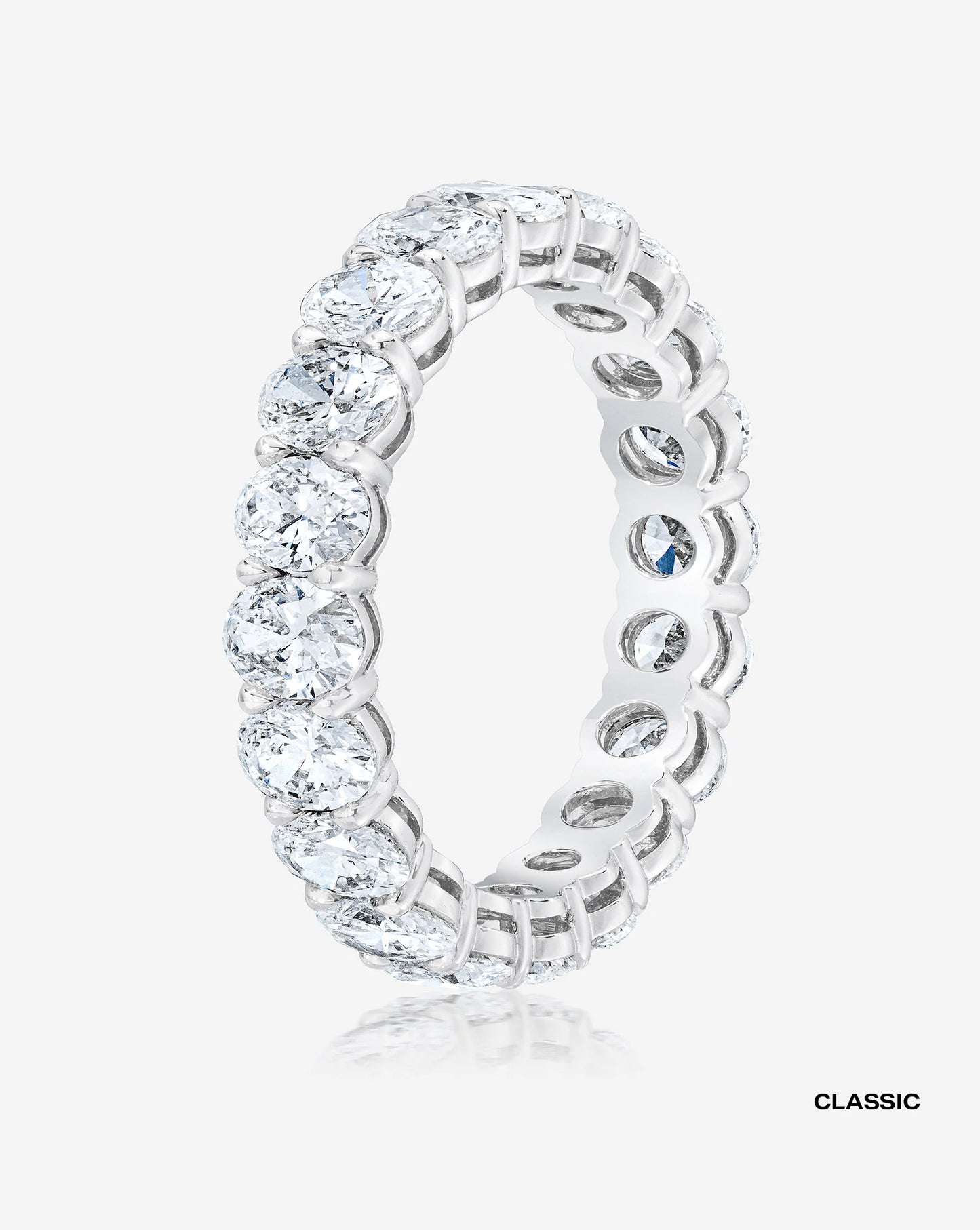 Lab Grown Oval Diamond Eternity Band