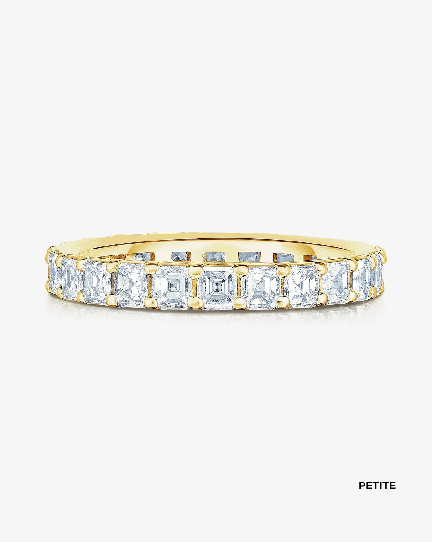 Lab Grown Asscher Diamond Eternity Band