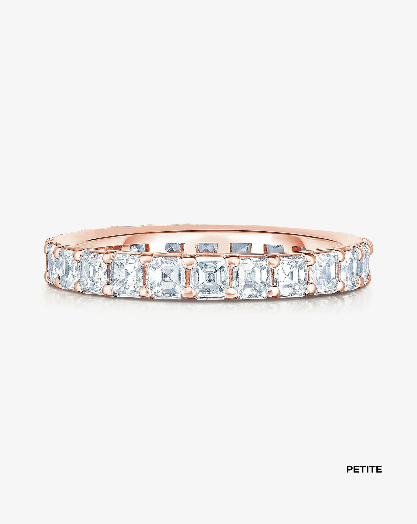 Lab Grown Asscher Diamond Eternity Band