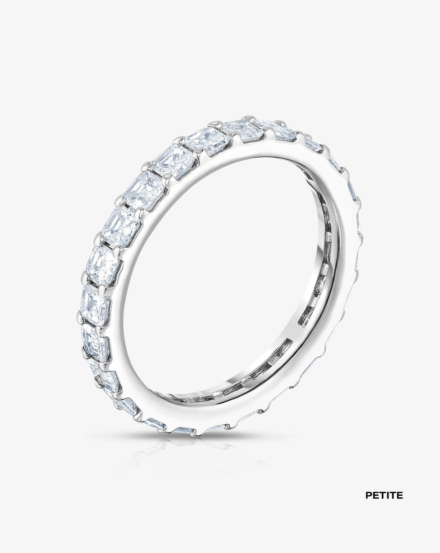 Lab Grown Asscher Diamond Eternity Band