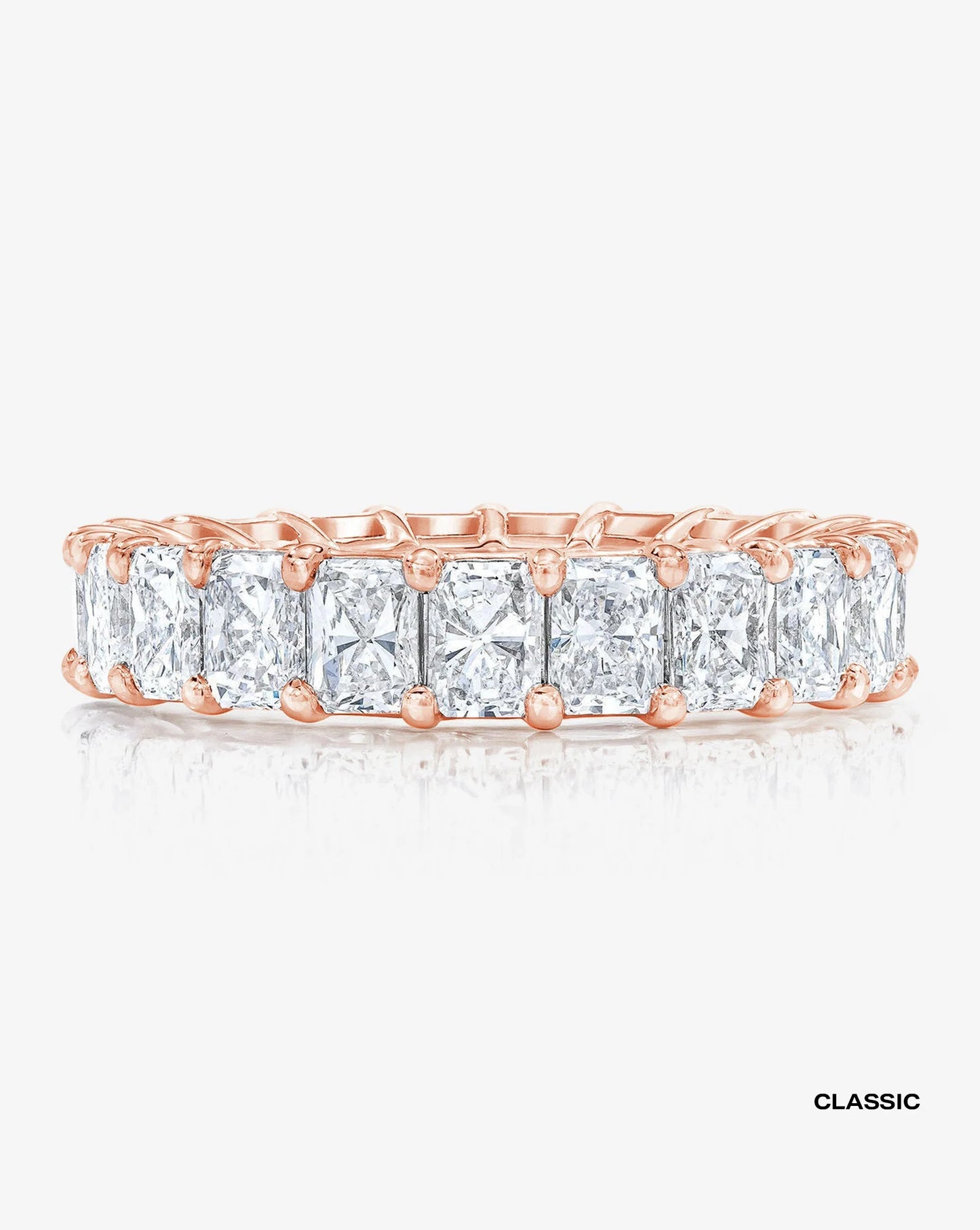 Lab Grown Radiant Diamond Eternity Band