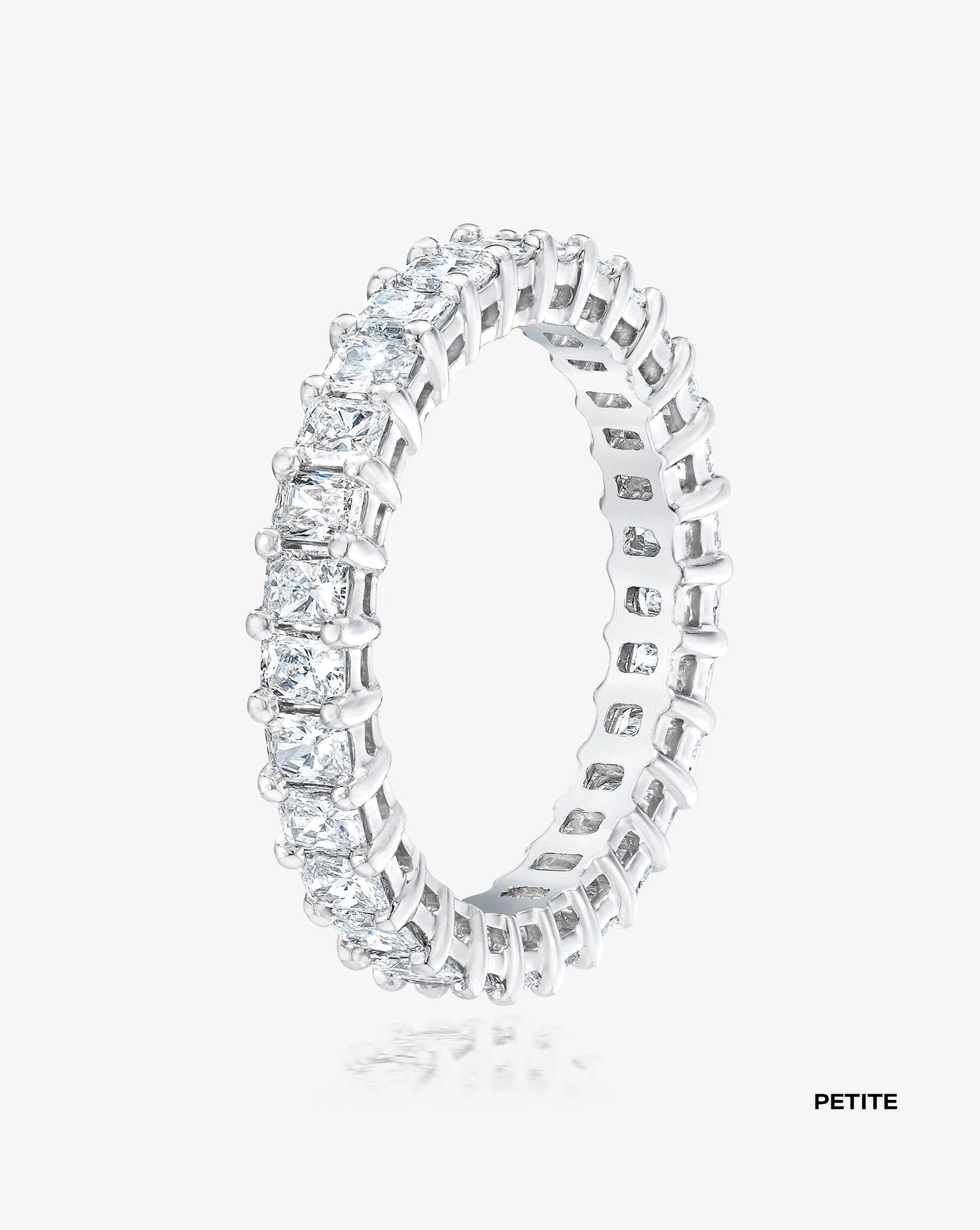 Lab Grown Radiant Diamond Eternity Band