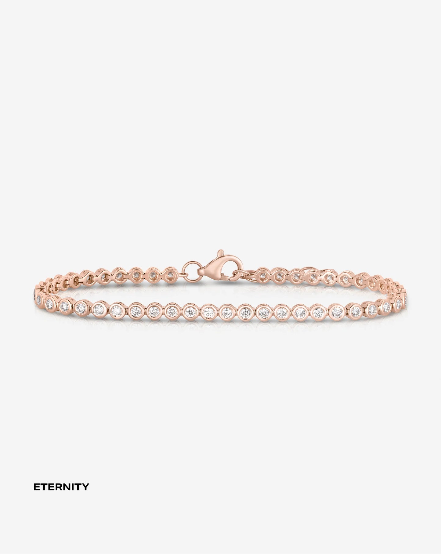 Bezel Mini Diamond Tennis Bracelet
