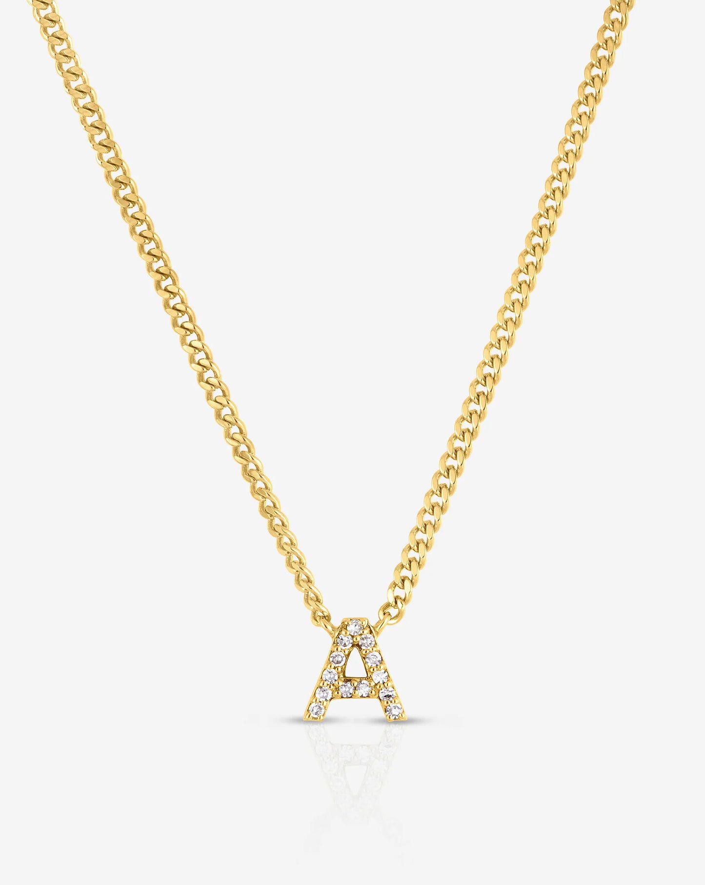 Diamond Initial Necklace