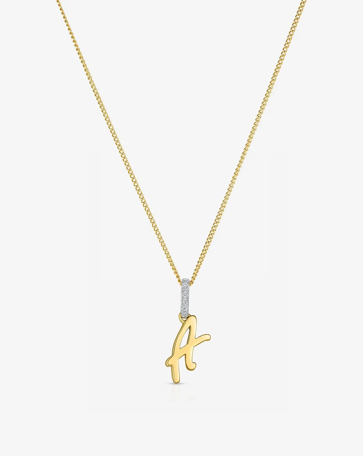 Script Initial Necklace