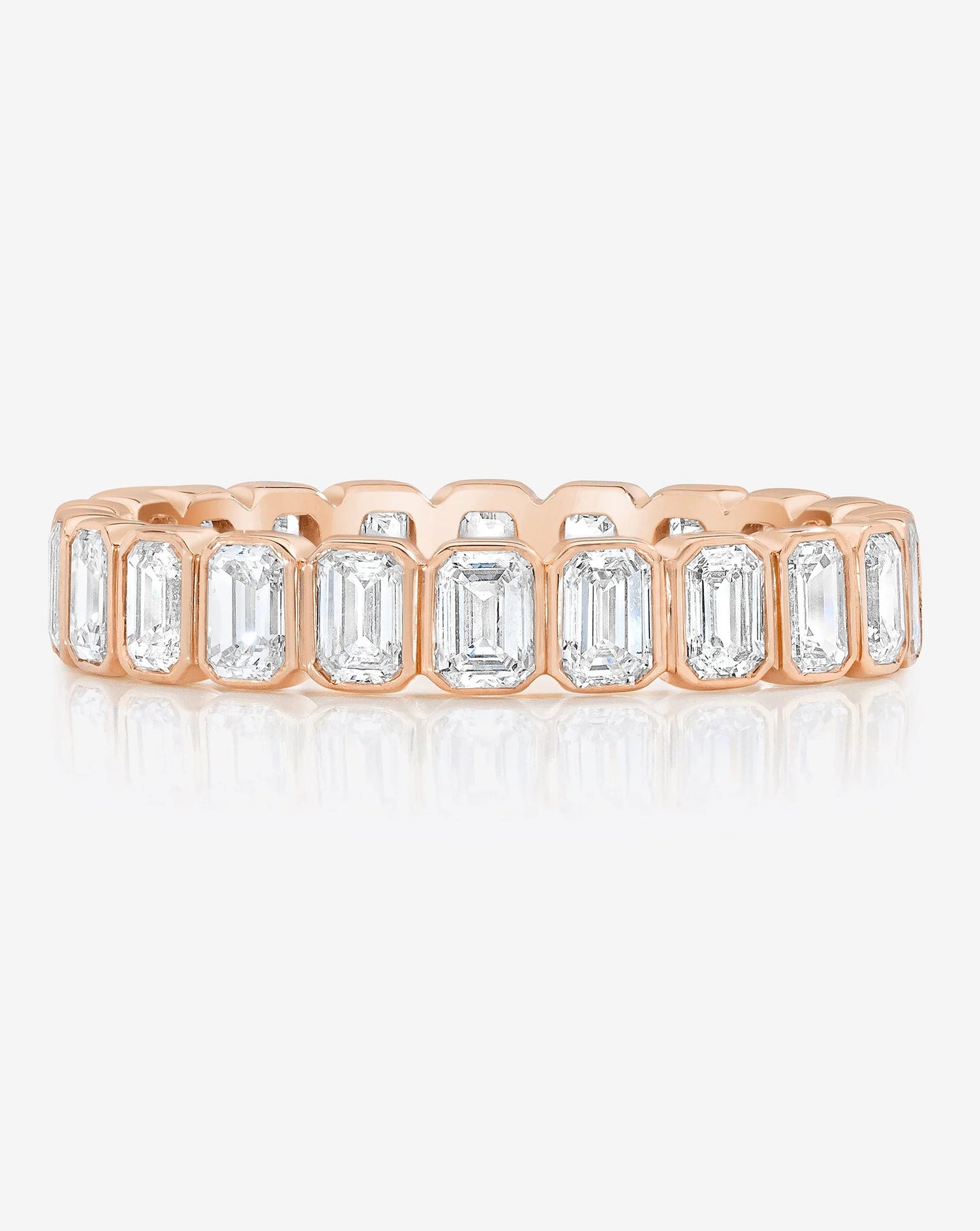 Emerald Bezel Eternity Band