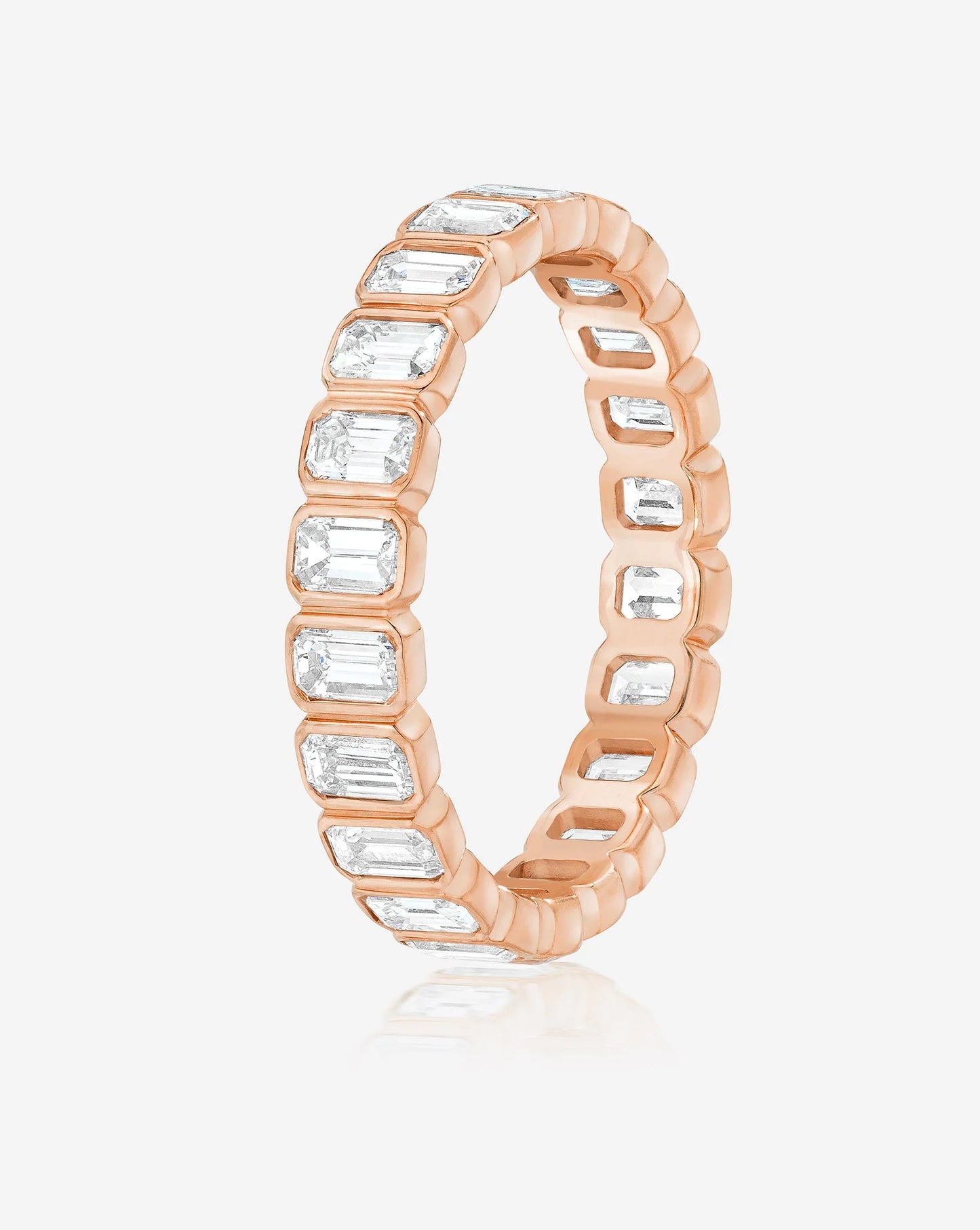 Emerald Bezel Eternity Band