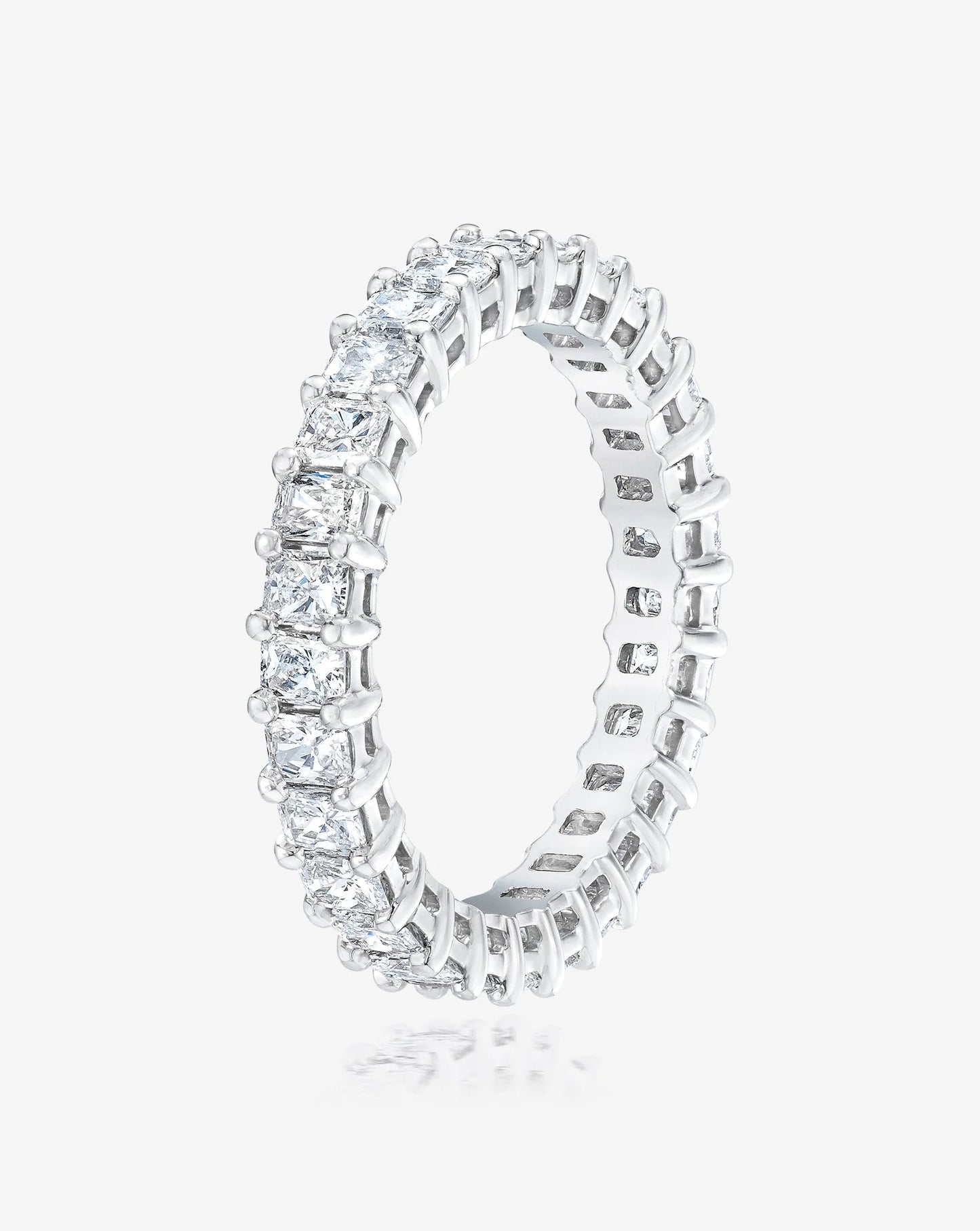 Lab Grown Radiant Diamond Eternity Band