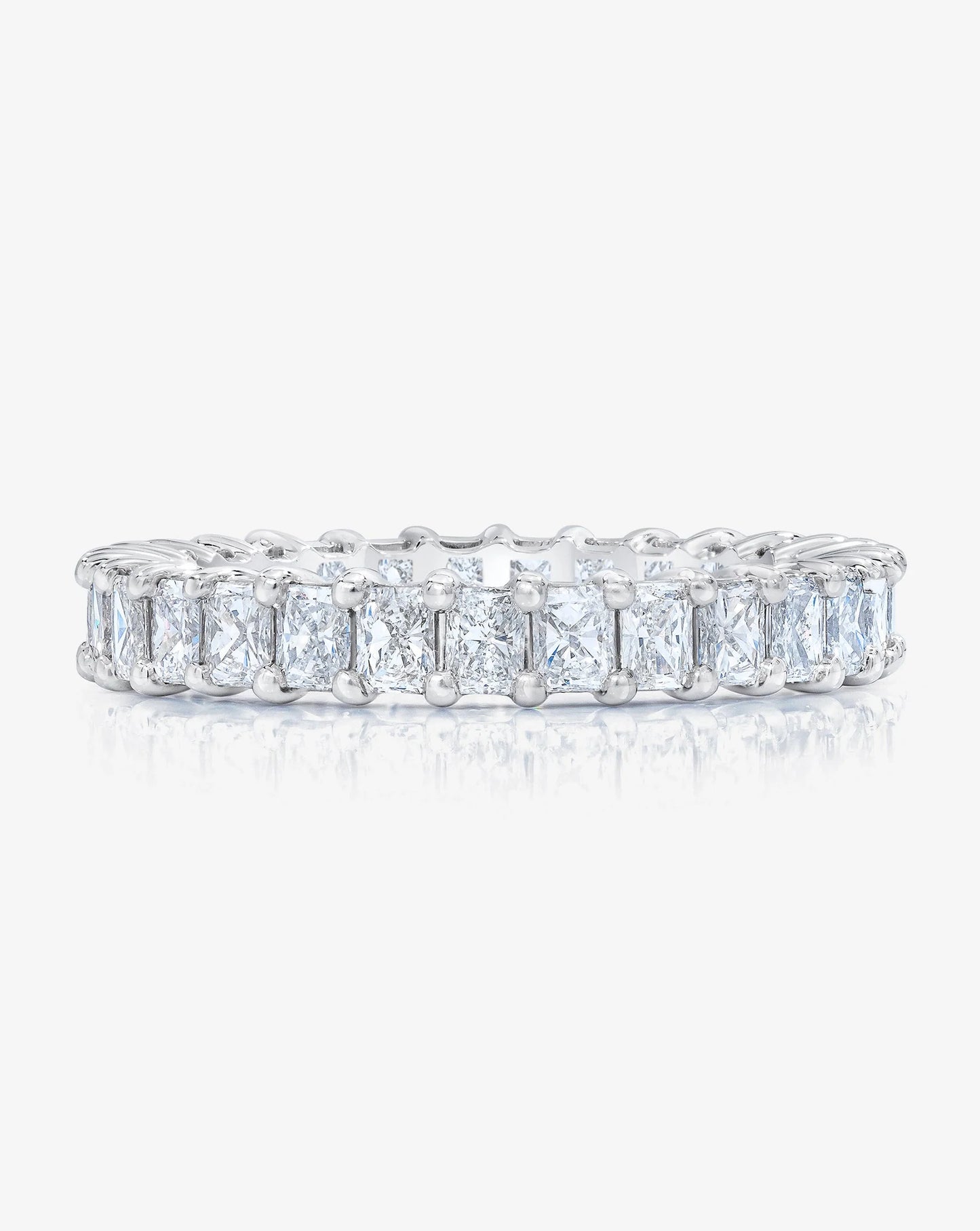 Lab Grown Radiant Diamond Eternity Band