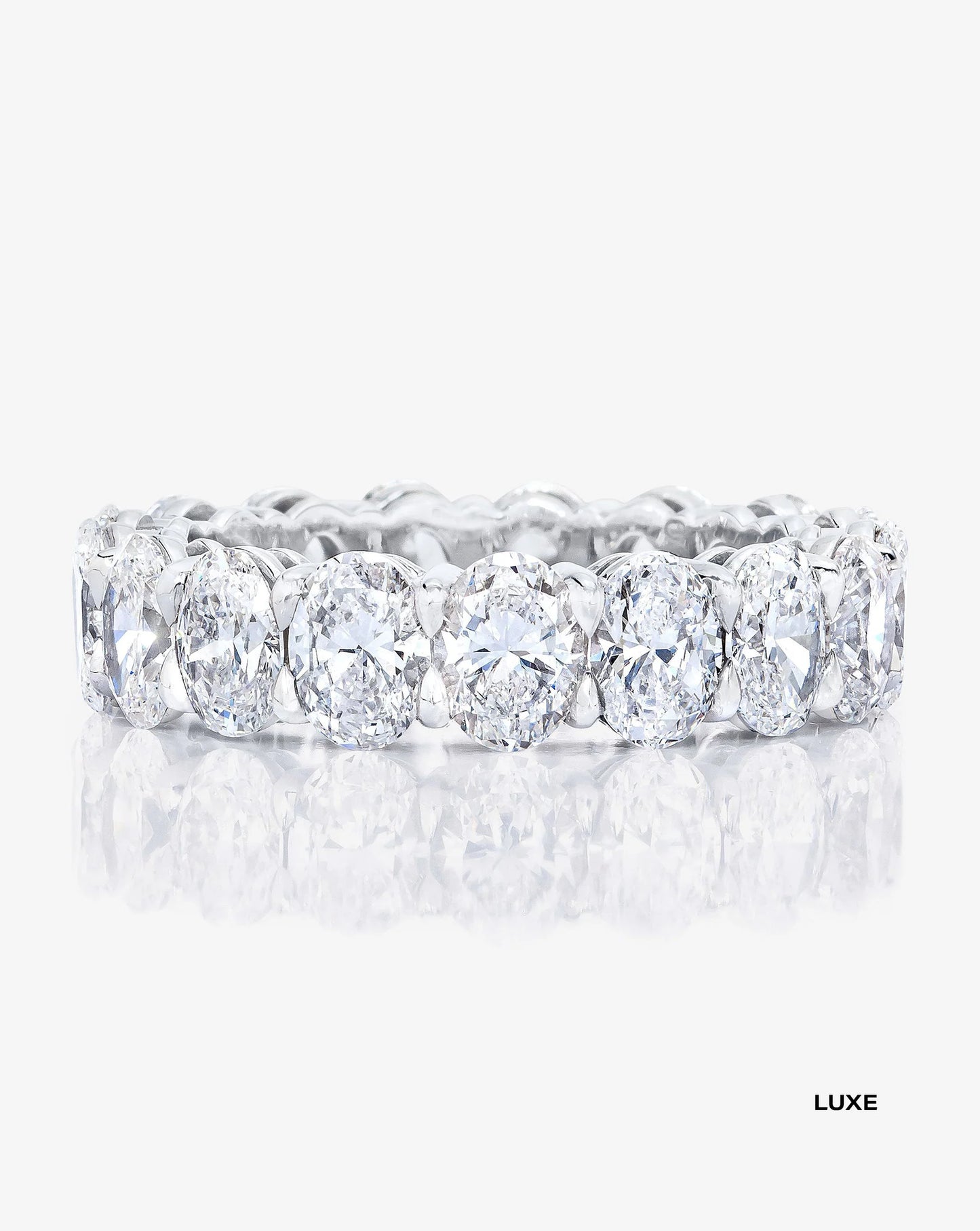 Lab Grown Oval Diamond Eternity Band