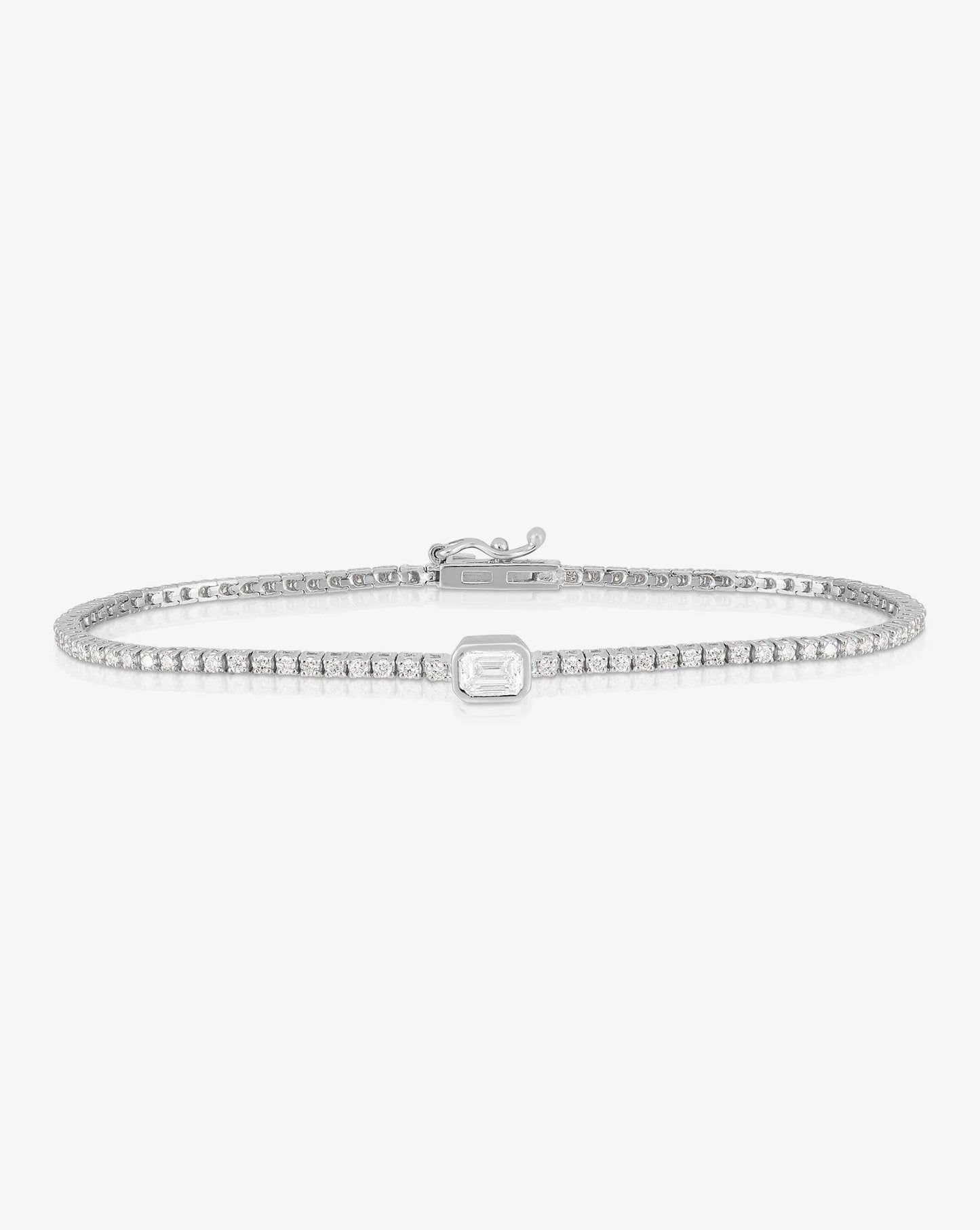 Single Mixed Shapes Diamond Tennis Bracelet