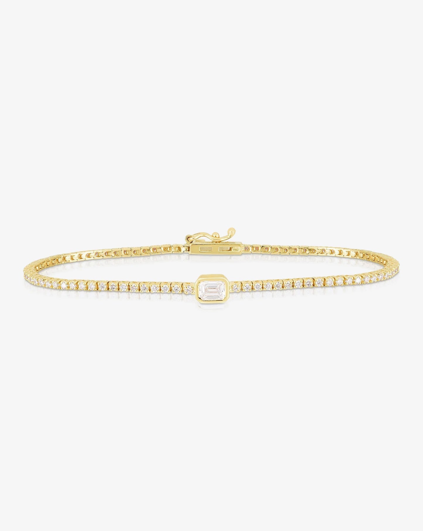 Single Mixed Shapes Diamond Tennis Bracelet