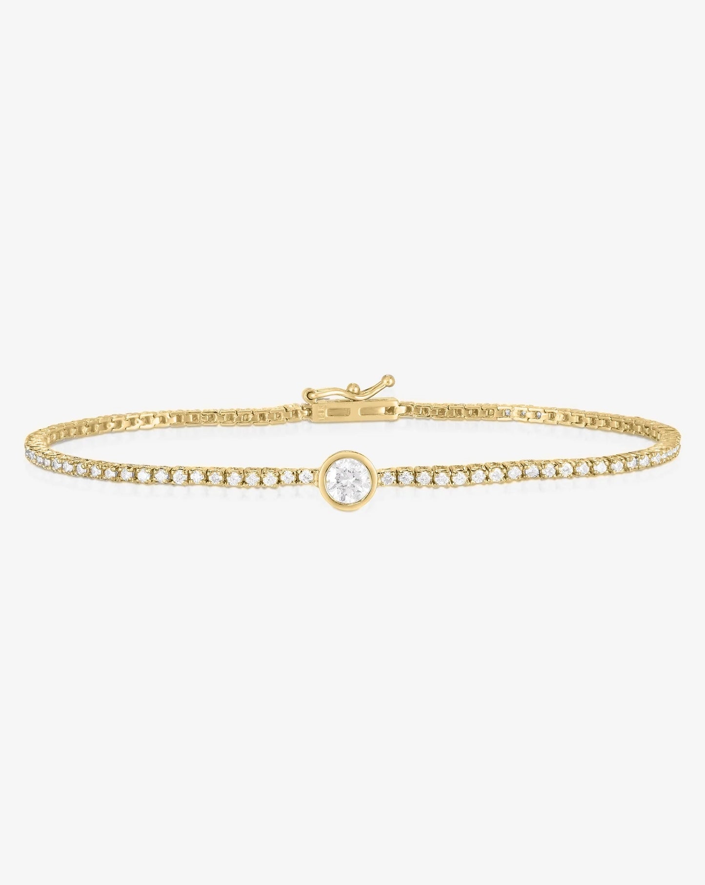 Single Mixed Shapes Diamond Tennis Bracelet