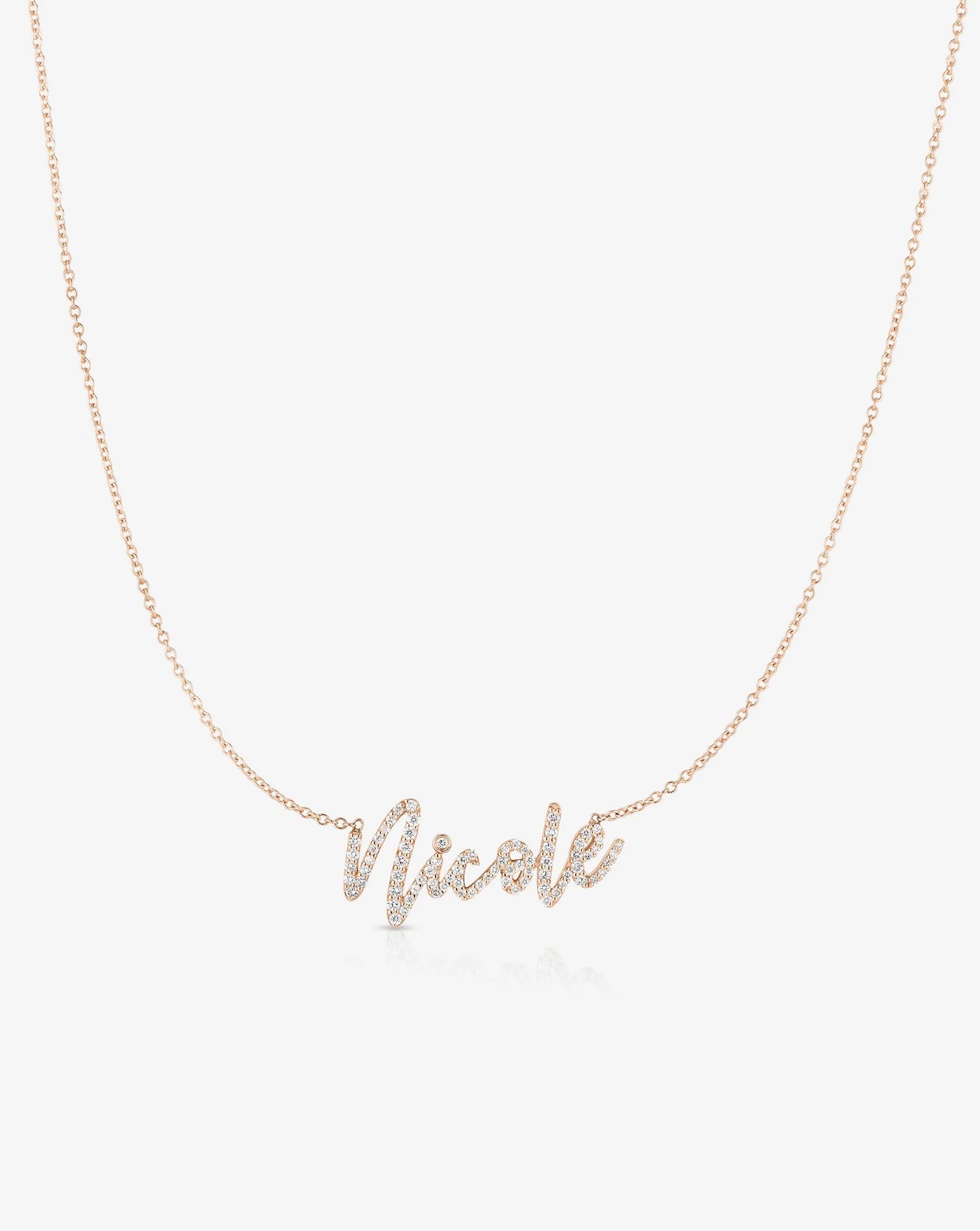 Personalized Diamond Script Name Necklace