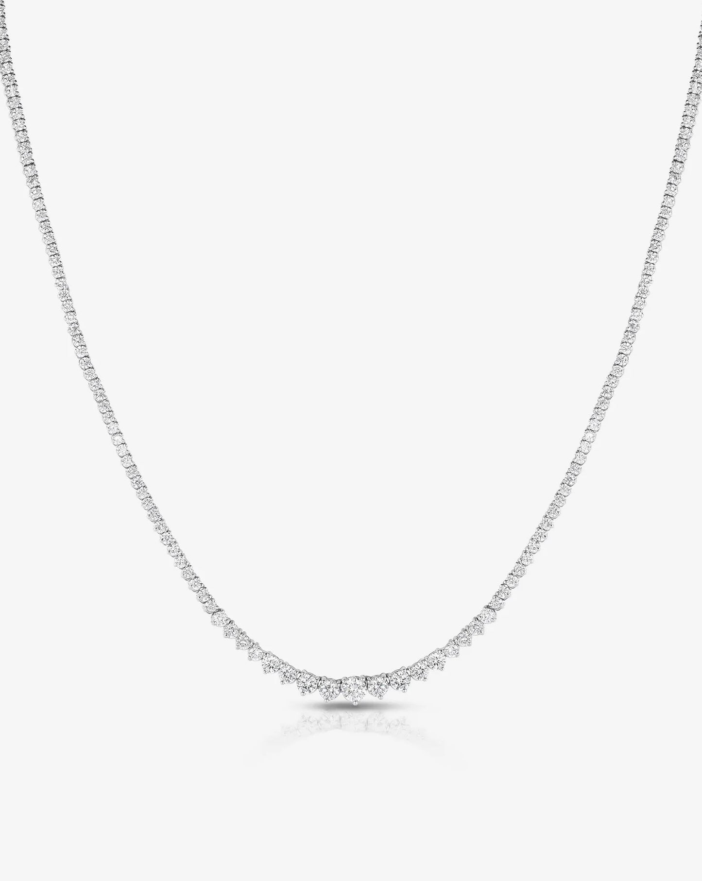 Graduated Diamond Tennis Necklace