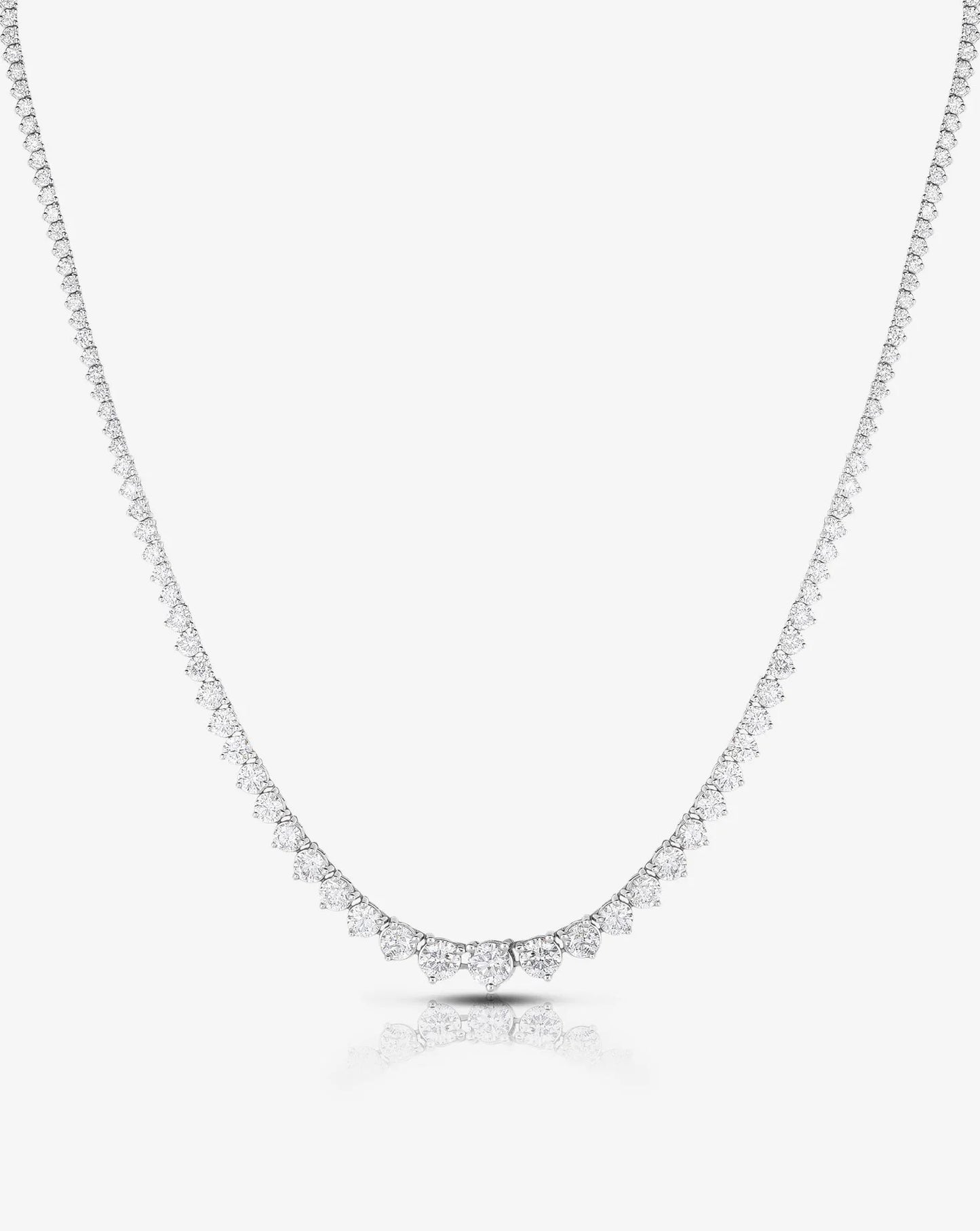 Graduated Diamond Tennis Necklace