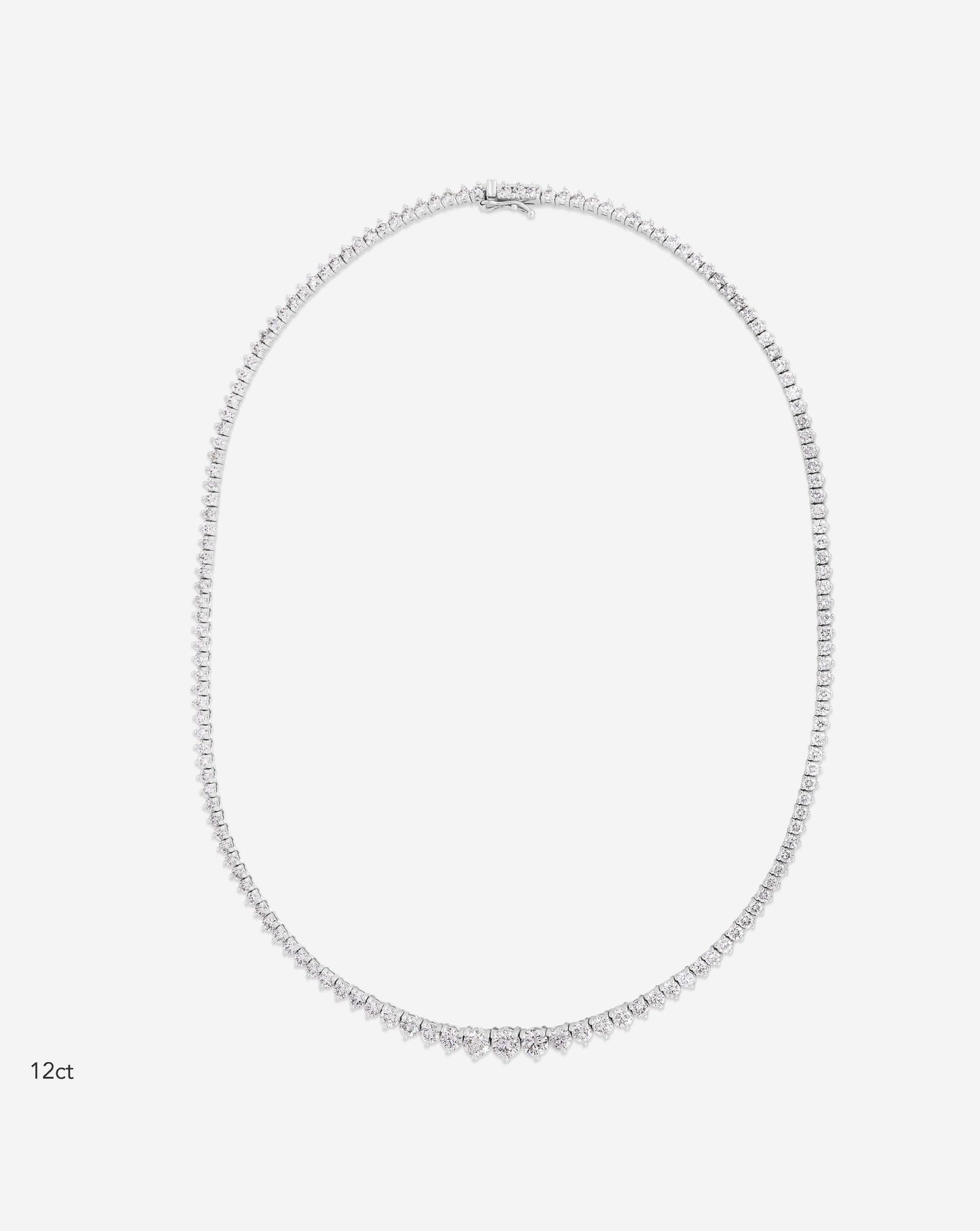 Graduated Diamond Tennis Necklace