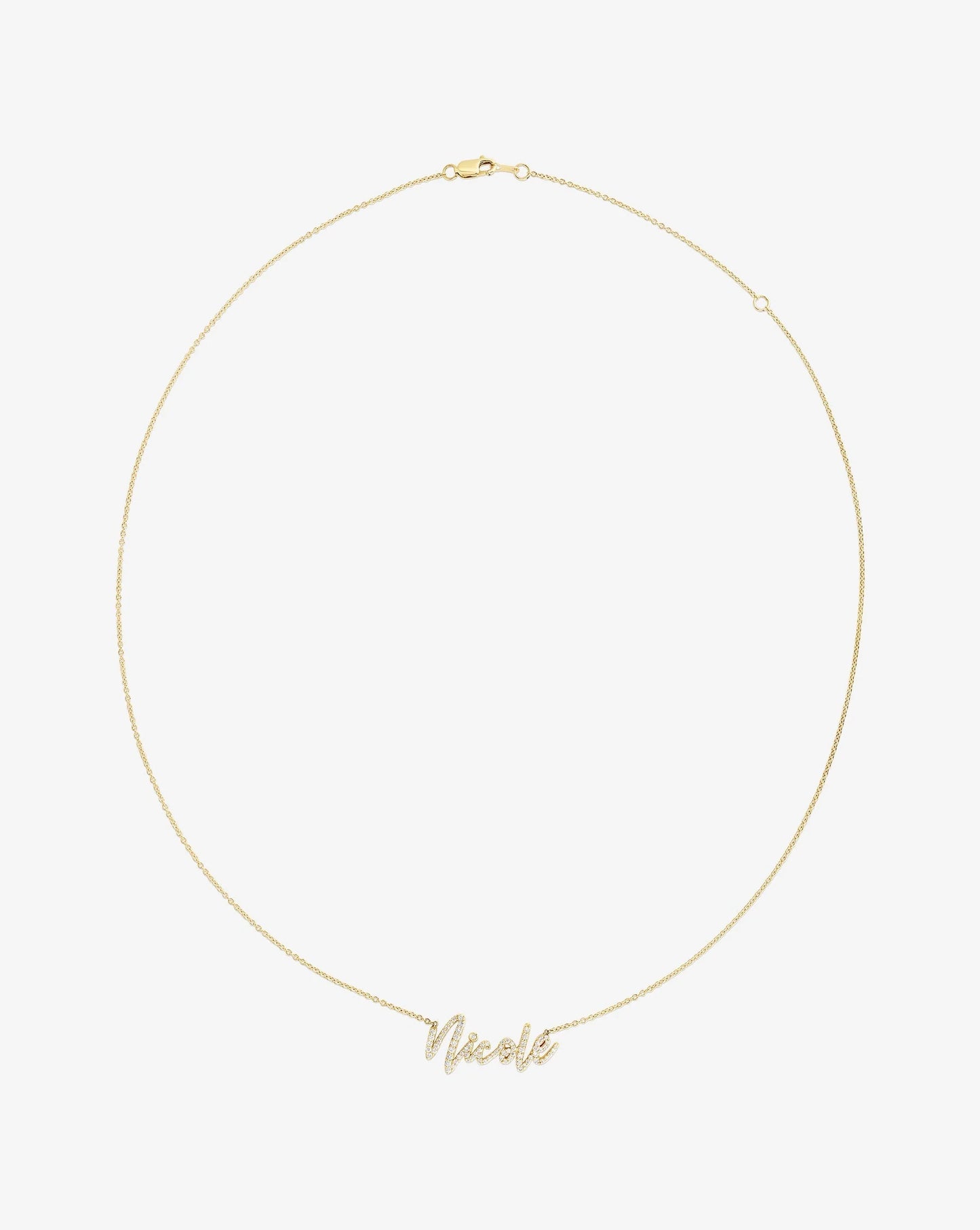 Personalized Diamond Script Name Necklace