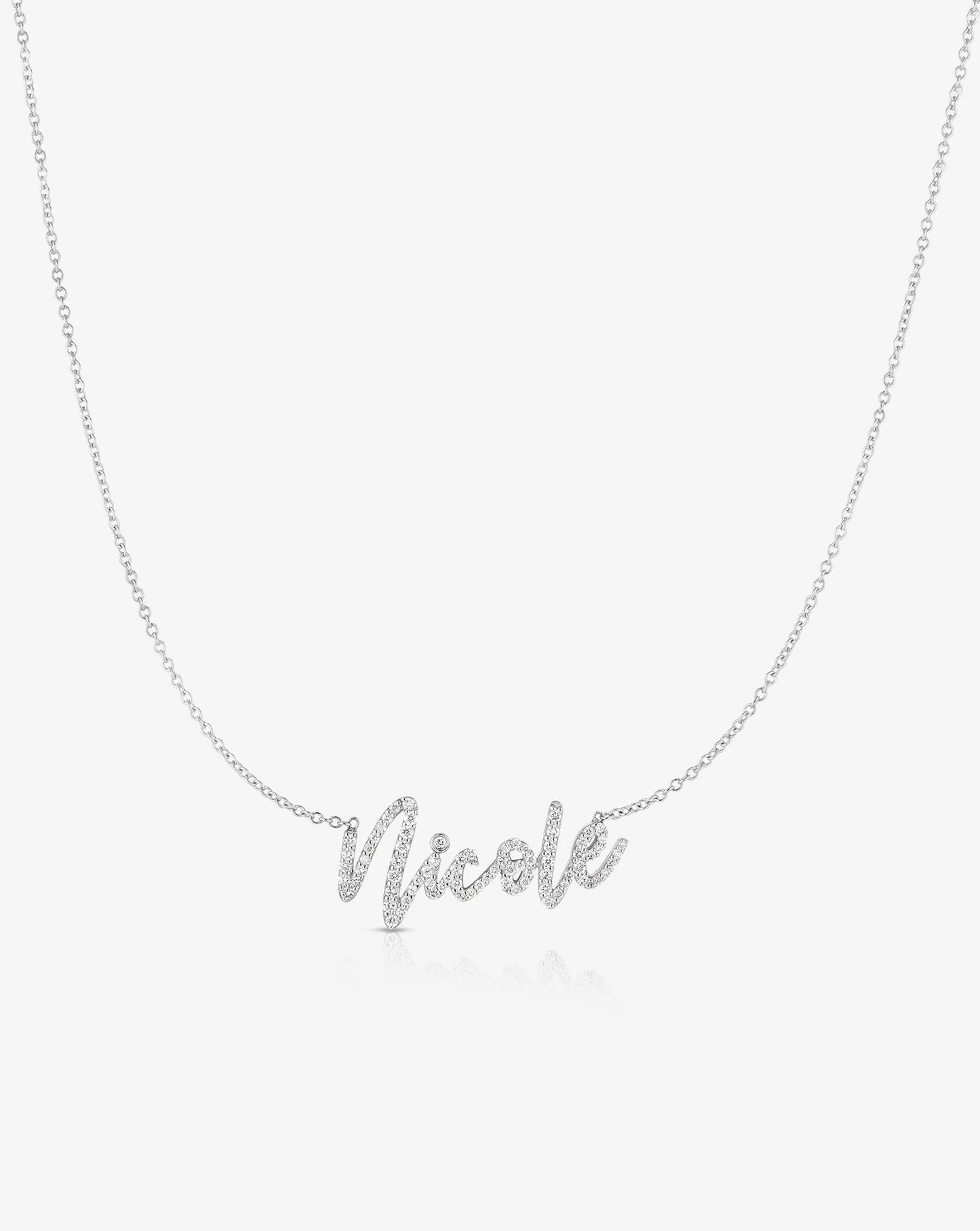 Personalized Diamond Script Name Necklace