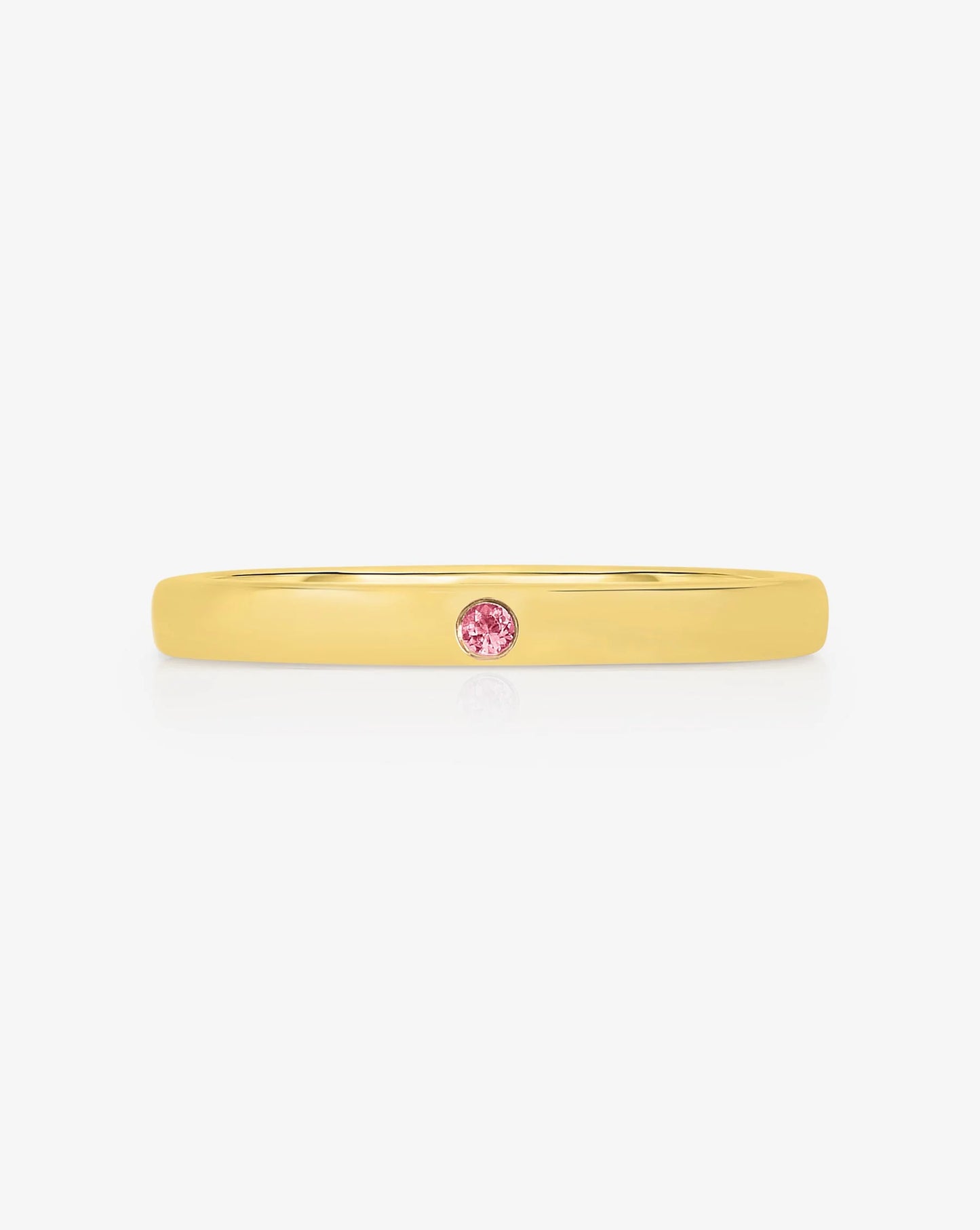 Inlay Birthstone Ring