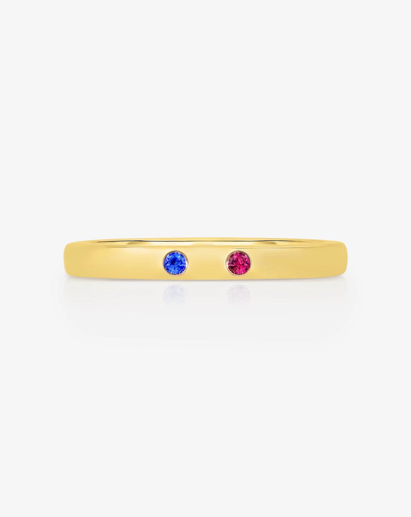 Inlay Birthstone Ring