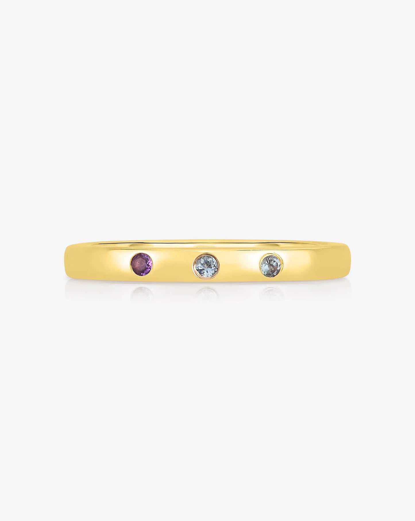 Inlay Birthstone Ring