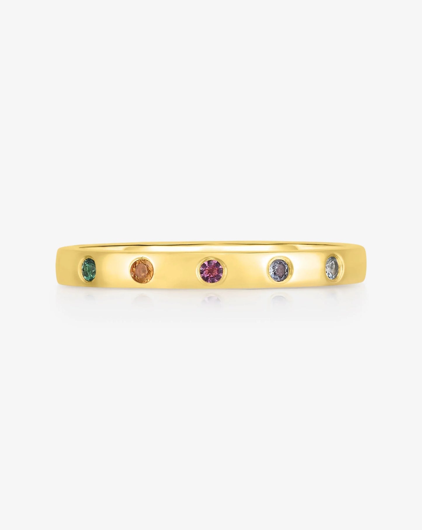 Inlay Birthstone Ring